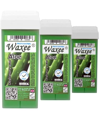 Roll on wax cartridge 100ml roller refill pack of 3- Aloe