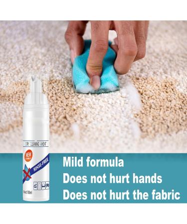 Multi-Functional Fabric Dry Cleaning Foam Sprayer Dry Foam Cleaner for Fabric Fabric Dry Cleaning Foam Sofa Cleaner and Stain Remover Fabric Dry Foam Cleaner for Clothes Furniture Car (2pcs) - Buy Online on SooperMarket.com
