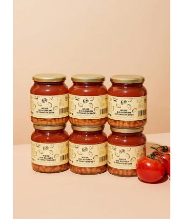 Buy KoRo Organic White Beans in Tomato Sauce - 6 x 350g | International Shipping Available - Buy Online on SooperMarket.com