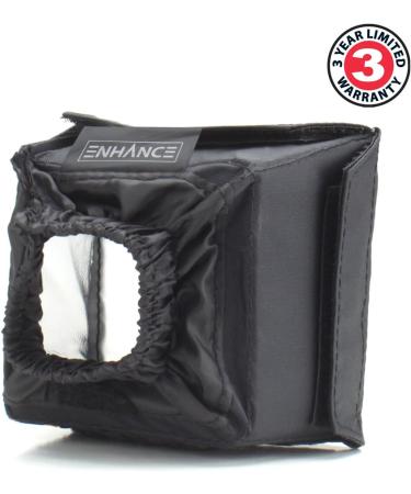 ENHANCE Camera Light Diffuser Softbox for Speedlites | Foldable Universal Design | Compatible with Neewer, Altura, Canon, Nikon and More - Buy Online on SooperMarket.com