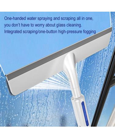 Squeegee For Window Cleaning with Spray and 3 Pads 2024 New Double Sided Spray Window Retractable Cleani Cleaner Spray Glass White 30cm panel - Buy Online on SooperMarket.com