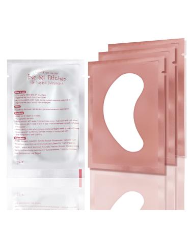 B & Q 50 pair of eyelash pads Eyes pads for eyelash extensions Lint -free eyes gel pads without gel individual eyelashes pads for eyelash extensions (pink) 50 pieces (1 pack) pink