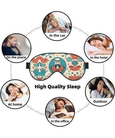 Handcrafted Father's Day Soft Sleep Eye Mask | Breathable Travel Eye Patch for Women - Perfect Relaxation Gift - Buy Online on SooperMarket.com