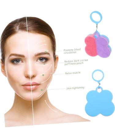 KOMBIUDA Facial Cleansing Brush exfoliator Silicone Brush for face Silicone Facial Cleansing Brush face wash Brush Silicone face Scrubber for Women face Brush Bath Brush Silica Gel The face 7x7cm As Shown - Buy Online on SooperMarket.com