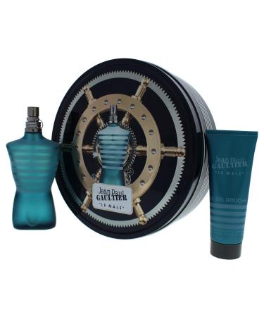 Jean Paul Gaultier Le Male for Men - 2 Pc Gift Set 4.2oz EDT Spray 2.5oz All-Over Shower Gel Cedar 1 Fl Oz (Pack of 2) - Buy Online on SooperMarket.com