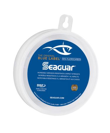 SEAGUAR Blue label Fluorocarbon fishing line leader incredible impact and abrasion resistance quickly falling double structure for strength and softness 6-pounds/25 yards