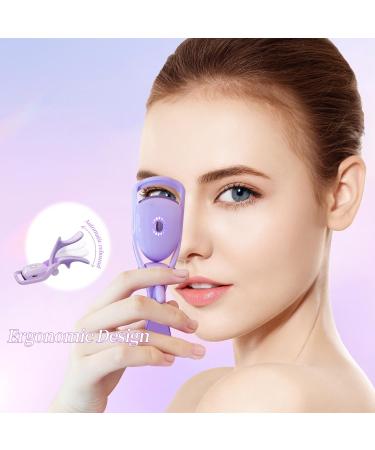 Denabuty Heated Eyelash Curler - Rechargeable Electric Curler with 3 Modes & Silicone Comb for Long-Lasting Natural Curls | Portable Professional Beauty Tool - Buy Online on SooperMarket.com