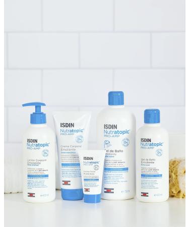 ISDIN Nutratopic PRO-AMP Emollient body cream (200 ml) | Moisturization and protection for atopic skin - Buy Online on SooperMarket.com