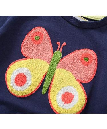 Girls Cotton Sweatshirt | Long Sleeve Pullover for Toddler | 3-4 Years | Blue - Buy Online on SooperMarket.com