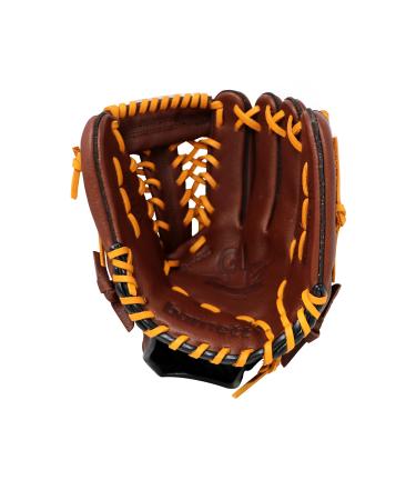 Barnett GL-1110 Baseball glove real leather competition infield 11 '' Braun Reg (for right-handers is worn on the left hand)