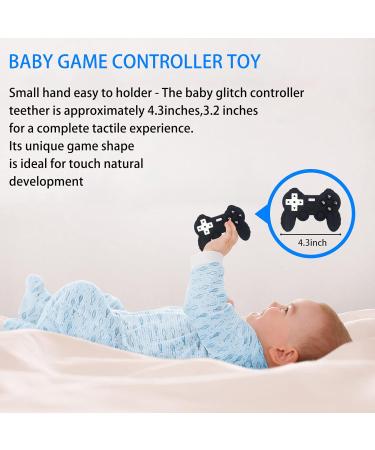 Remote Game Control Teething Toy for Babies 0-12 Months | Silicone Game Controller Teether for Gamer Parents | Baby's First Valentines Day Gift - Buy Online on SooperMarket.com