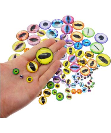Julie Wang Glass Dragon Eye Cabochons - 180PCS Assorted Sizes for Doll Making & Jewelry Settings - Buy Online on SooperMarket.com