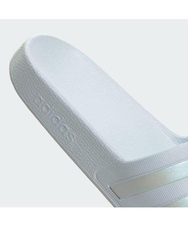 Buy adidas Damen Adilette Aqua Slide Sandal 40 2/3 EU - Magic Beige Weiß | International Shipping Available - Buy Online on SooperMarket.com