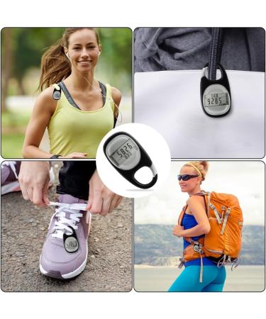 Hojalis 3D Pedometer - Portable Digital Step Counter with Clip | Simple & App-Free Walking Tracker for Jogging - Buy Online on SooperMarket.com