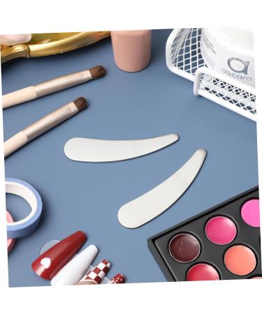 BELLIFFY 2pcs Cosmetic Spatula Make up Spatula Tool Makeup Spatulas Facial Spatula Cream Rod Stainless Steel - Buy Online on SooperMarket.com