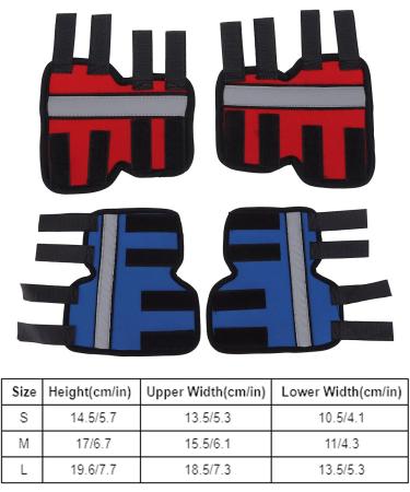 EVTSCAN 1 Pair Supportive Dog Leg Braces Reflective Designed Dog Front Leg Protector for Injury/Sprains/Instability/Anthritis(L-red) L Red - Buy Online on SooperMarket.com