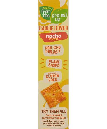 Buy From The Ground Up Cauliflower Nacho Crackers - 4 Oz | Gluten-Free Snack - Buy Online on SooperMarket.com