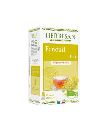 Herbesan Fennel Infusion Easy Digestion Organic 20 Sachets