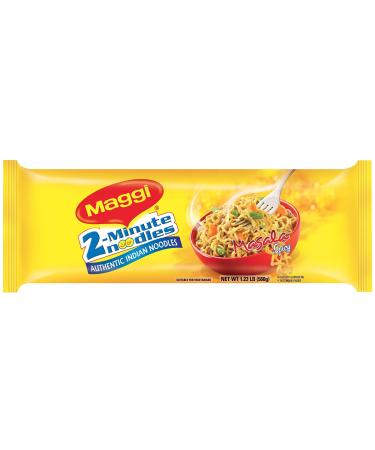 Maggi 2-Minute Instant Masala Noodles Family Pack 560g | Irresistible Indian Cuisine | Quick & Easy Meal | Tasty and Loved by All Ages | Flavorful Delight | Always in Demand