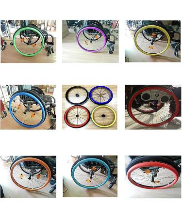 Wheelchair Rear Wheel Cover Protective Sleeve Wheelchair Push Rim Covers Wheelchair Rear Wheel Improve Grip and Traction (Color : Pink Size : 24inch) 24inch Pink - Buy Online on SooperMarket.com