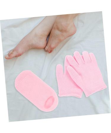 COOLHIYA 1 Set Moisturizing Gloves & Socks spa Gloves Men Essential Oils Hand lotions Men Lotion Hydrating Lotion Mittens for Men Pink Lotion Socks Polyester and Gel Dry Hands Man - Buy Online on SooperMarket.com