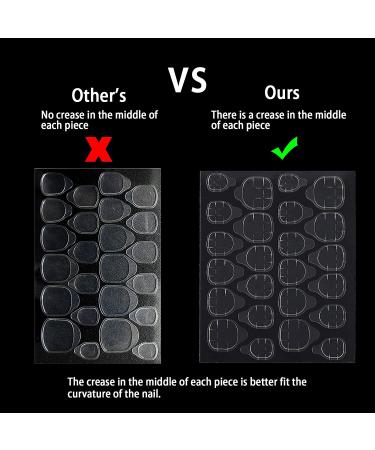 Laza 1200 Pcs Thin Breathable Adhesive Tabs Fake Nail Glue Sticker - Germany Jelly Gel | Double Sided Tips for Acrylic False Nails Manicure - Buy Online on SooperMarket.com
