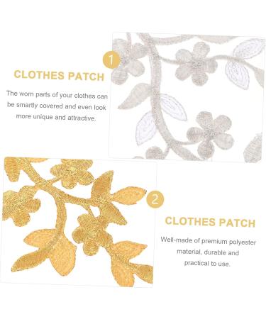 Operitacx 8 Pcs Vine Leaves Cloth Sticker Sew on Patch Kids Tiara Lace Headdress Diy Accessories Clothing Long Assorted Colorx4pcs 26X10.5X0.1CMx4pcs - Buy Online on SooperMarket.com