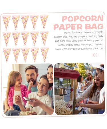 Beavorty 150 Pcs Popcorn Bag Cellophane Bags Cookies Bags Christmas Candy Cone Treat Bags Marshmallows Piping Bags Pink Candy Cookies Cone Bags Snack Cone Bags Disposable Child Paper Food - Buy Online on SooperMarket.com