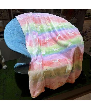 MOYORA Glow In The Dark Dinosaur Throw Blanket - Soft Toy Cozy Flannel Plush - Perfect Birthday Gift for Kids - 50x60 Unicorn - Buy Online on SooperMarket.com