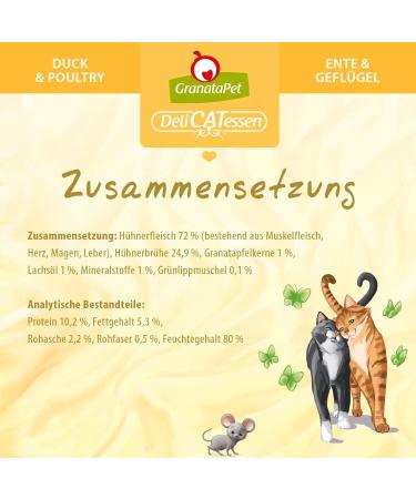 Granapet Delicatessen Chicken Wet Cat Food - Grain Free No Sugar Additives High Meat Content 6 x 85g Pack - Buy Online on SooperMarket.com