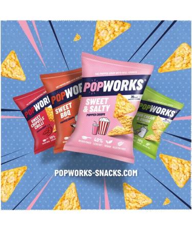 Walkers Popworks SWEET & SALTY Popped Crisps Snacks 15 x 50g PMP Bags - Buy Online on SooperMarket.com