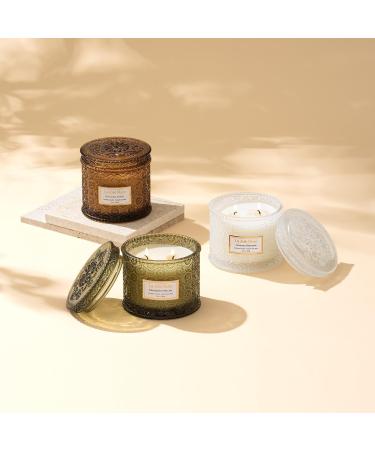 La Jolie Muse Jasmine Candle - Large 2-Wick Soy Aroma Candle for Home | Clean Burning Fragrance Gift (340g) - Buy Online on SooperMarket.com