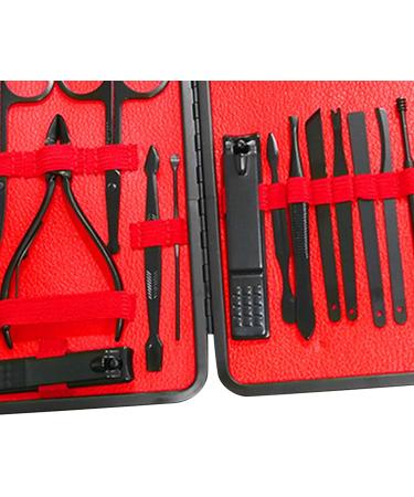 Verdant Touch Manicure Set Stainless Steel Manicure Pedicure Tool Kit 18-Piece Nail Clippers Set for Home - Buy Online on SooperMarket.com