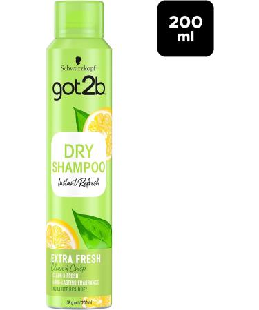 Schwarzkopf got2b Fresh It Up Extra Fresh Dry Shampoo Refreshes Hair Inbetween Washes No White Residue Vegan Silicone Free 200 ml - Pack of 6 - Buy Online on SooperMarket.com