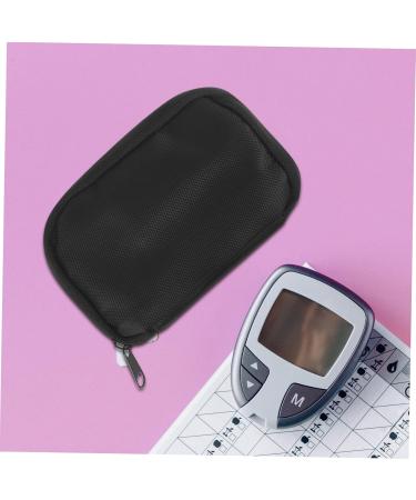 KALLORY 4 Pcs Blood Meter Storage Bag Zipper Storage Bags Meter Case Carrying Bag Medical Blackx2pcs 13x8.5cmx2pcs - Buy Online on SooperMarket.com