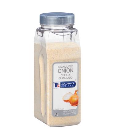 McCormick Culinary Granulated Onion, 18 oz - One 18 Ounce Container of Granulated Onion Powder, Perfect in Dips, Breading, Soups and Meats 1.12 Pound (Pack of 1)