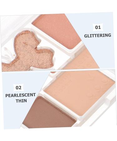 Baluue 3pcs Eyeshadow Palettes Pink Plastic Eye Makeup Plate Eye Shadow Palette Eye Shadow 6.50X6.50X1.00CMx3pcs Multix3pcs - Buy Online on SooperMarket.com
