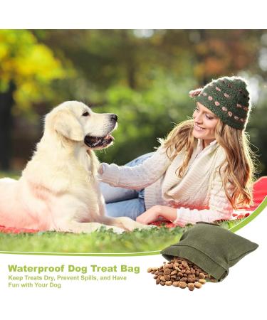 Fanshionide Dog Training Treats Bag - Army Green | Portable Puppy Training Bags with Carabiners for Easy Use - Buy Online on SooperMarket.com