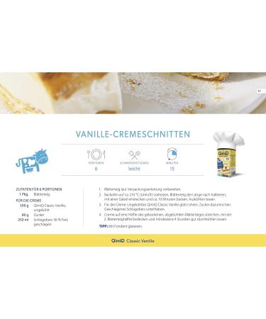 QimiQ Classic Vanilla Cream - Natural 3x250g | International Shipping Available - Buy Online on SooperMarket.com