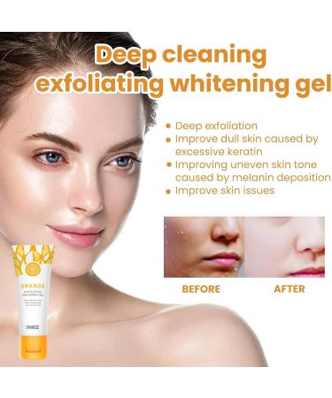 Face Exfoliator Exfoliating Face Wash Vitamin C Face Scrub Exfoliator Cleansing Balm Facial Cleanser for Men & Women Smooth Orange Blossom - Nourishing - Buy Online on SooperMarket.com