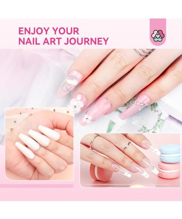 Saviland 5 PCS Kolinsky Acrylic Nail Brush Set - Professional Brushes for Acrylic Nails - Pink Nail Brushes for Acrylic Powder & Liquid Extension - Size 4/8/10/14/16 - Buy Online on SooperMarket.com