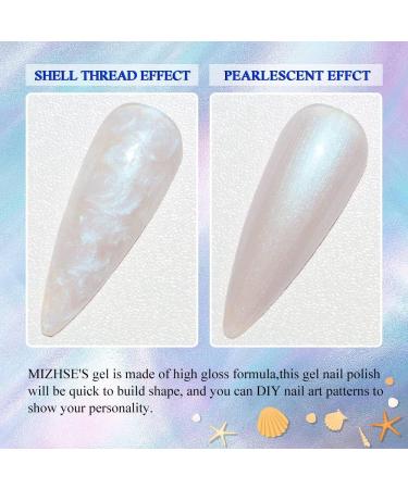 MIZHSE Glitter Gel Nail Polish Kit - 6 Shimmering Colors with Nail Pen - 7ml*6 - Soak Off UV LED Lamp Included - Buy Online on SooperMarket.com