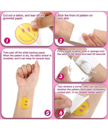 144 Pieces Pink Preppy Theme Temporary Tattoos - Assorted Cowgirl Birthday Decorations for Girls - Bachelorette Party Stickers with 9 Styles - Buy Online on SooperMarket.com