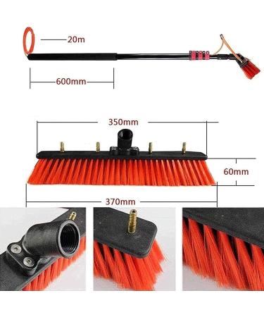 Water Fed Pole Kit Window Cleaning Pole Telescleaning Brush Photovoltaic Panel Cleaning Window Cleaning Brush Equipment/20Ft/6M 55cm Brush Head 10M/33FT - Buy Online on SooperMarket.com