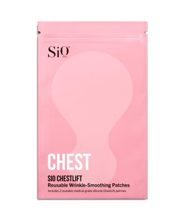 SiO Beauty SkinPad | Chest Anti-Wrinkle Pad 4 Weeks Supply | Overnight Smoothing Silicone Pad For Cleavage & Decollete Skin Beige