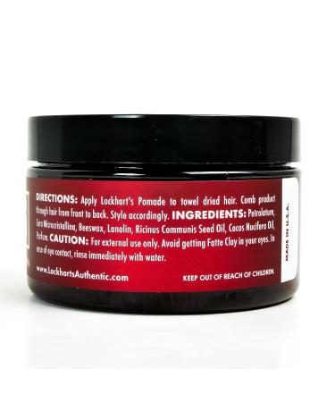Lockhart's Medium Hold Hair Pomade 4oz - Sandalwood Vetiver Scent | Medium Shine - Buy Online on SooperMarket.com