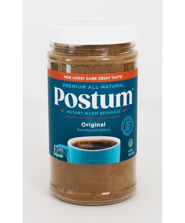 Postum Wheat Bran & Molasses Coffee Substitute - Natural Blend Coffee Alternative (8oz) - Tasty, Rich, Healthy Coffee Alternative Caffeine Free for Breakfast, Gourmet & Pantry Pack Original 8 Ounce (Pack of 1)