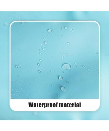 Nylon Waterproof Preppy Makeup Bag - Girls Chenille Letter Portable Travel Organizer for Toiletries and Cosmetics Storage (Blue Hair) - Patches Included - Buy Online on SooperMarket.com