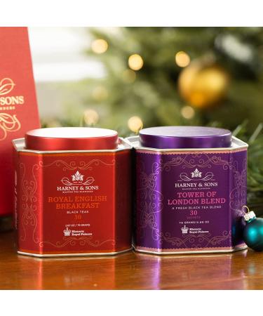Harney & Sons HRP Royal Duo Tea Gift Set - English Breakfast & Tower of London - Buy Online on SooperMarket.com