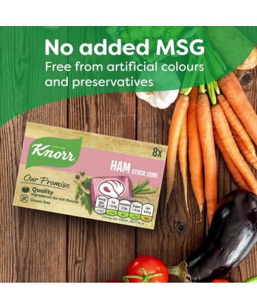 Stock Cubes Bundle with Knorr Ham Gluten Free 6 x 8 Total of 48 Indivitual Cubes Quality Ingredients for Rich Flavour Low Calories No Artificial Colours or Preservatives - Buy Online on SooperMarket.com